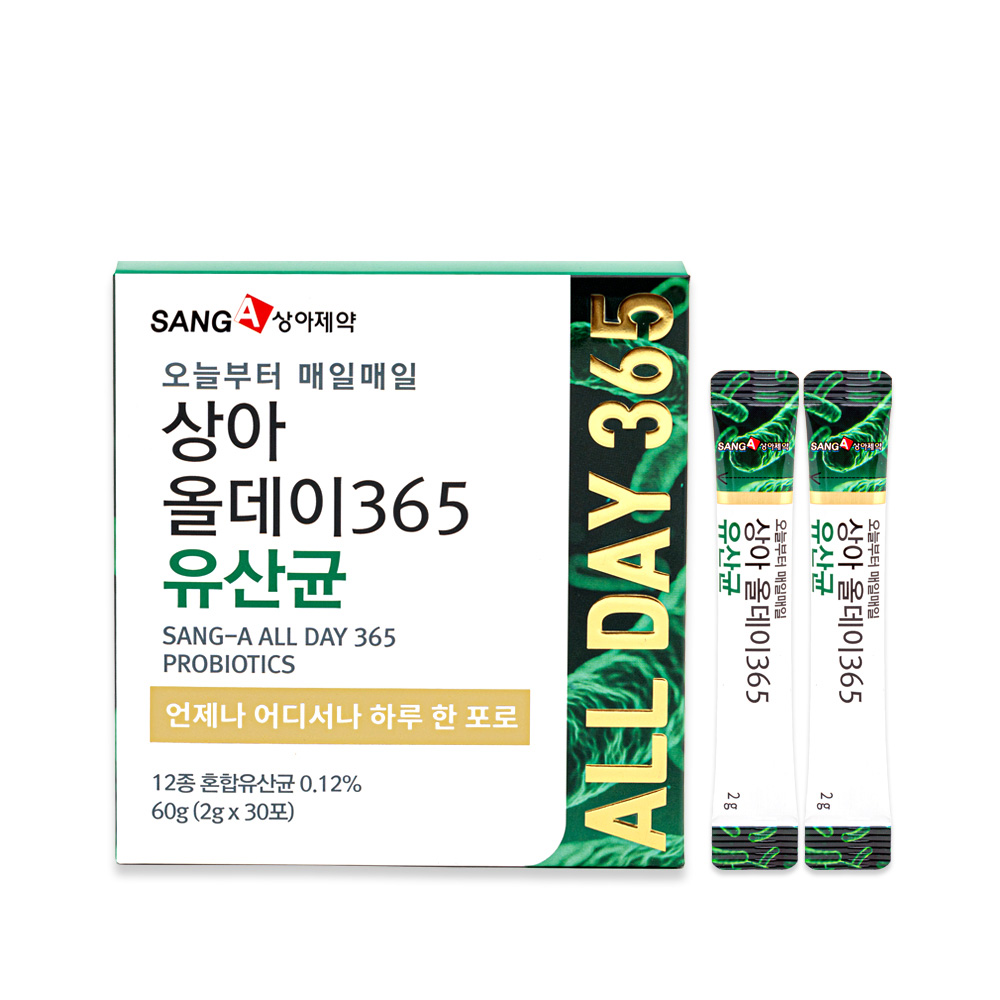 상아제약 올데이365 유산균 2g X 30포 (60g)