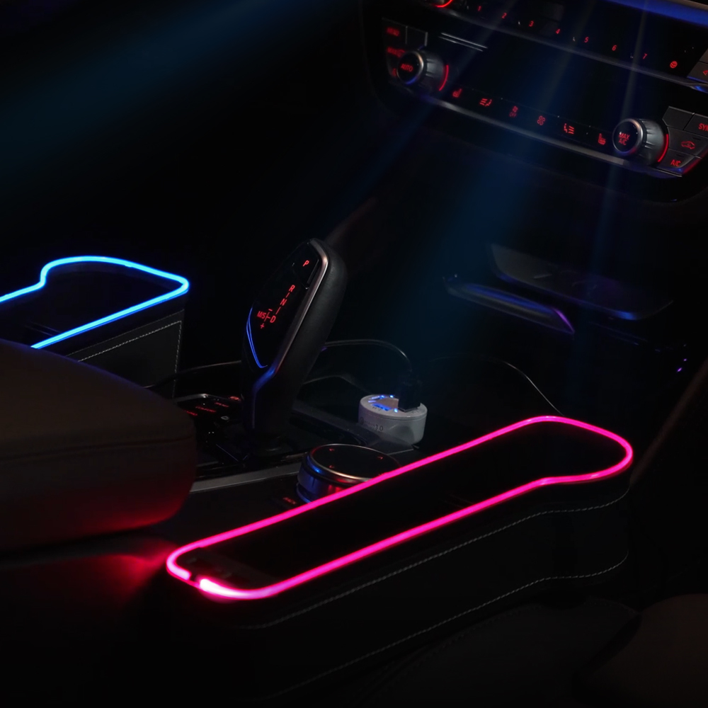 피앤지 LED 앰비언트 멀티 사이드포켓 PG-RC02 (운전석용/조수석용) 차량용 내부 수납