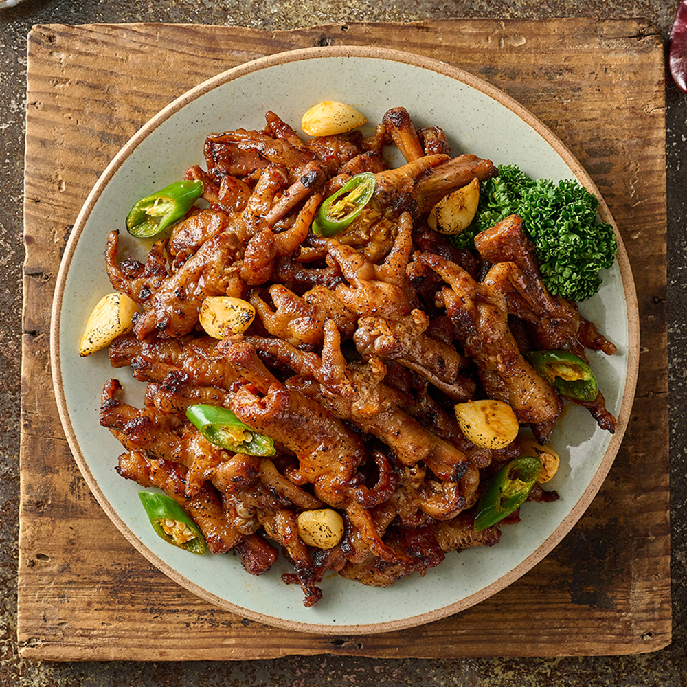 뚱자네 연탄숯불 무뼈 불닭발 180g x 3묶음