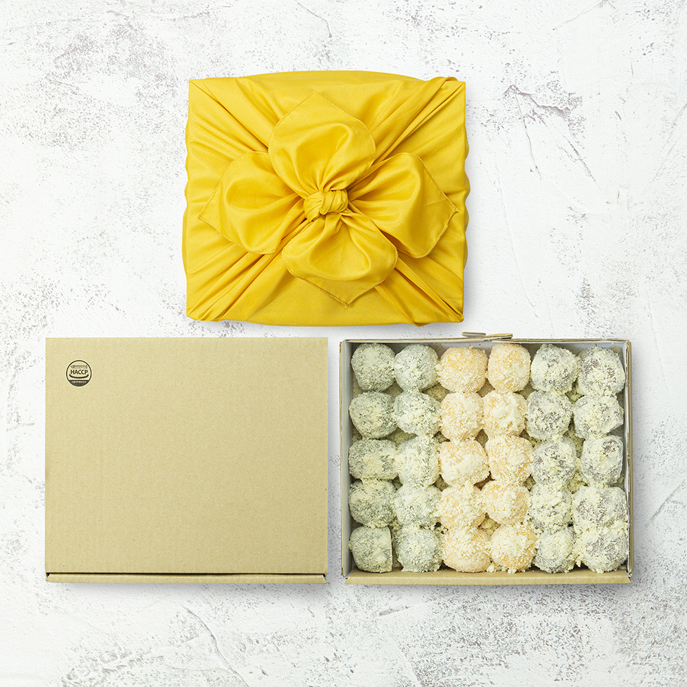 더 기다림 한입에 반한 3색두텁떡1.8kg (60gX30개)+고급보자기포장