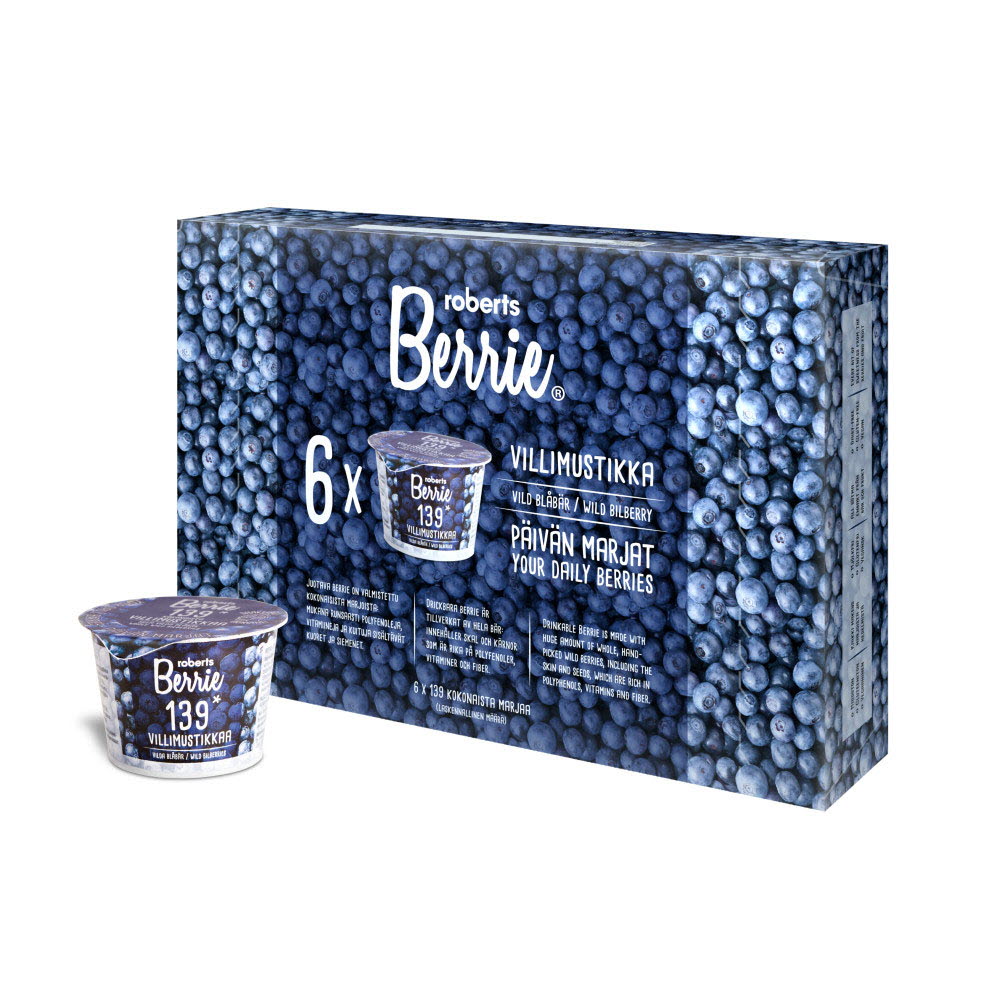 로버츠 베리에 야생 빌베리 1박스 (100ml x 6ea)