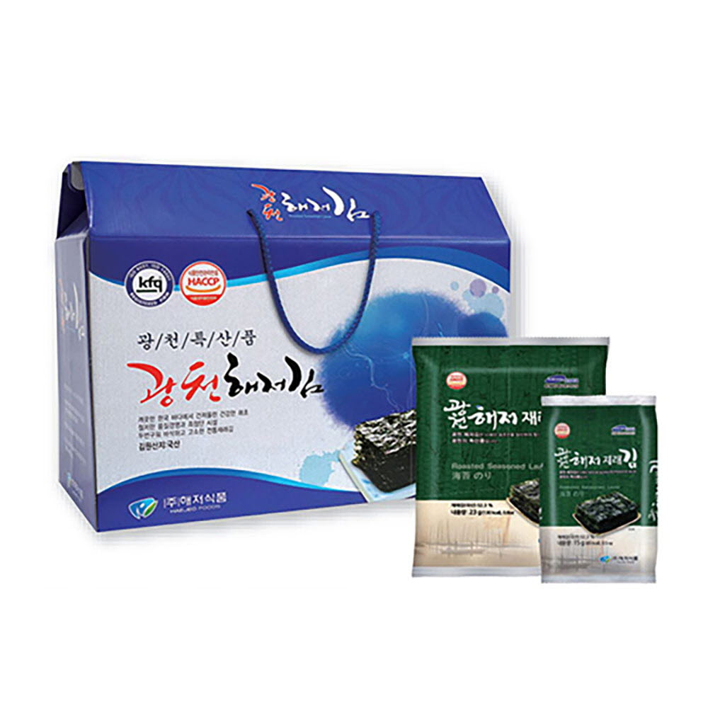 광천해저김 선물 2-2호 (해저재래 전장 23g*8봉, 식탁 15g*8봉)