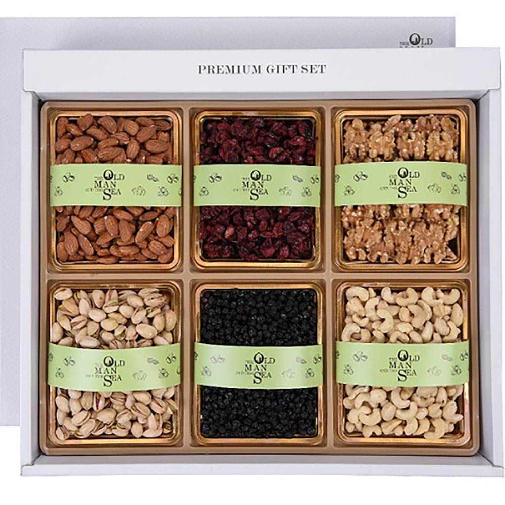 노인과바다 견과특선 8호 (아몬드300g, 호두200g, 블루베리300g, 크린베리250g, 피스타치오230g, 캐슈넛300g)