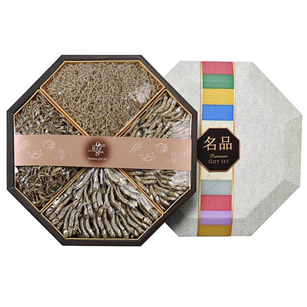 노인과바다 참숯팔각 멸치세트 4호 (세멸190g, 소멸180g, 중멸170g, 대멸160g)