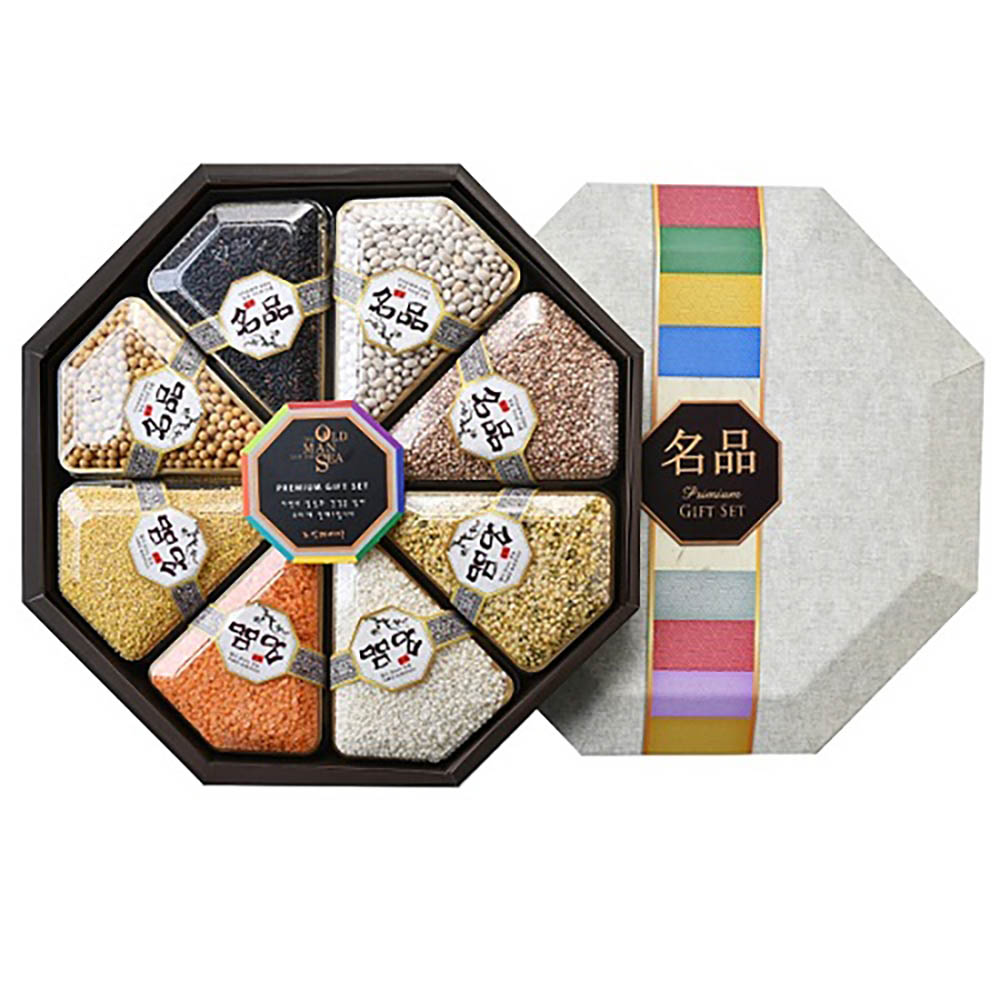 노인과바다 팔각 슈퍼푸드세트 2호 (흰강남콩200g, 찹쌀200g, 녹두200g, 백태200g, 찰수수200g, 찰기장200g, 렌틸콩240g, 흑미200g)