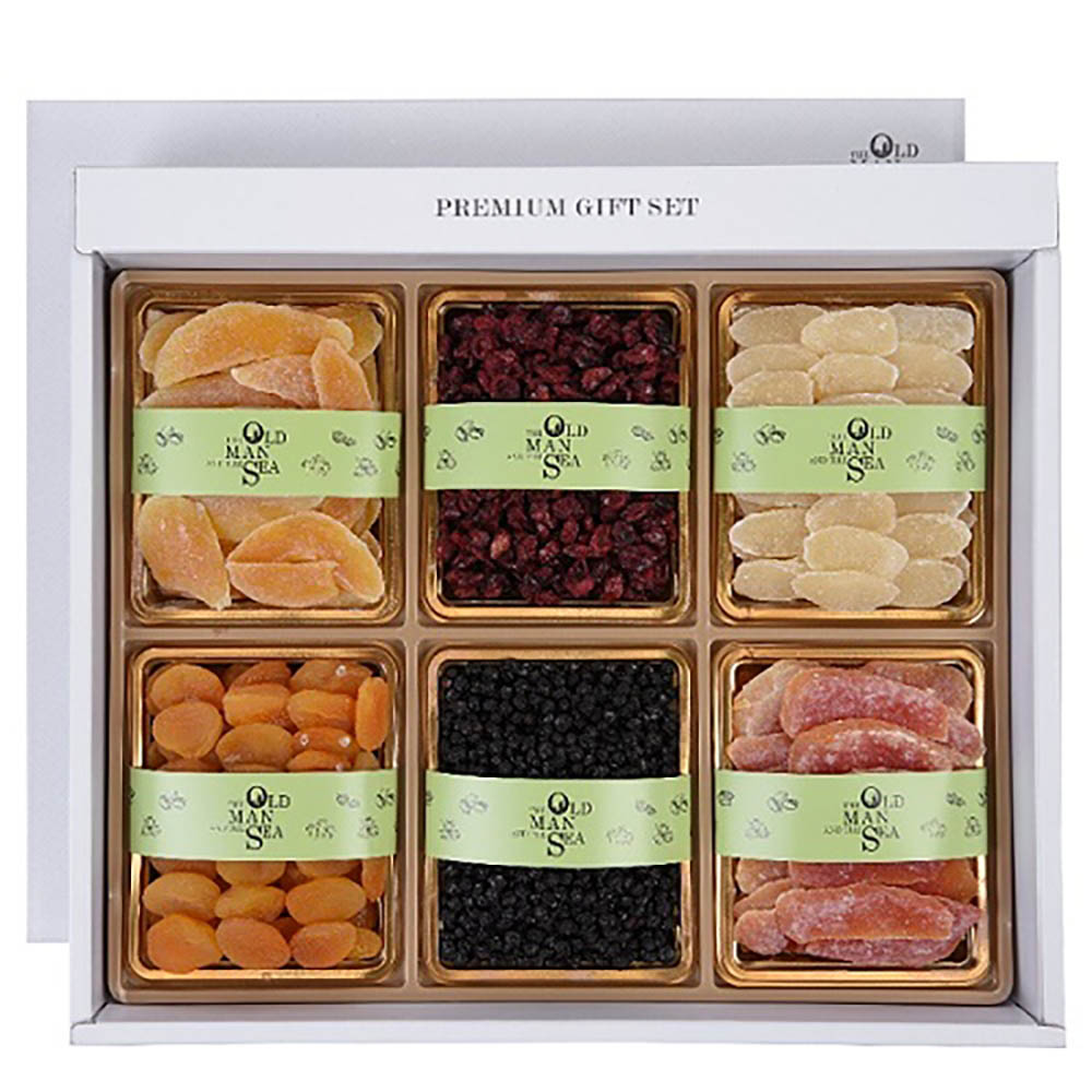 노인과바다 건과일세트 8호 (건파인애플270g, 건망고250g, 건파파야250g, 건살구350g, 건크린베리250g, 건블루베리300g)