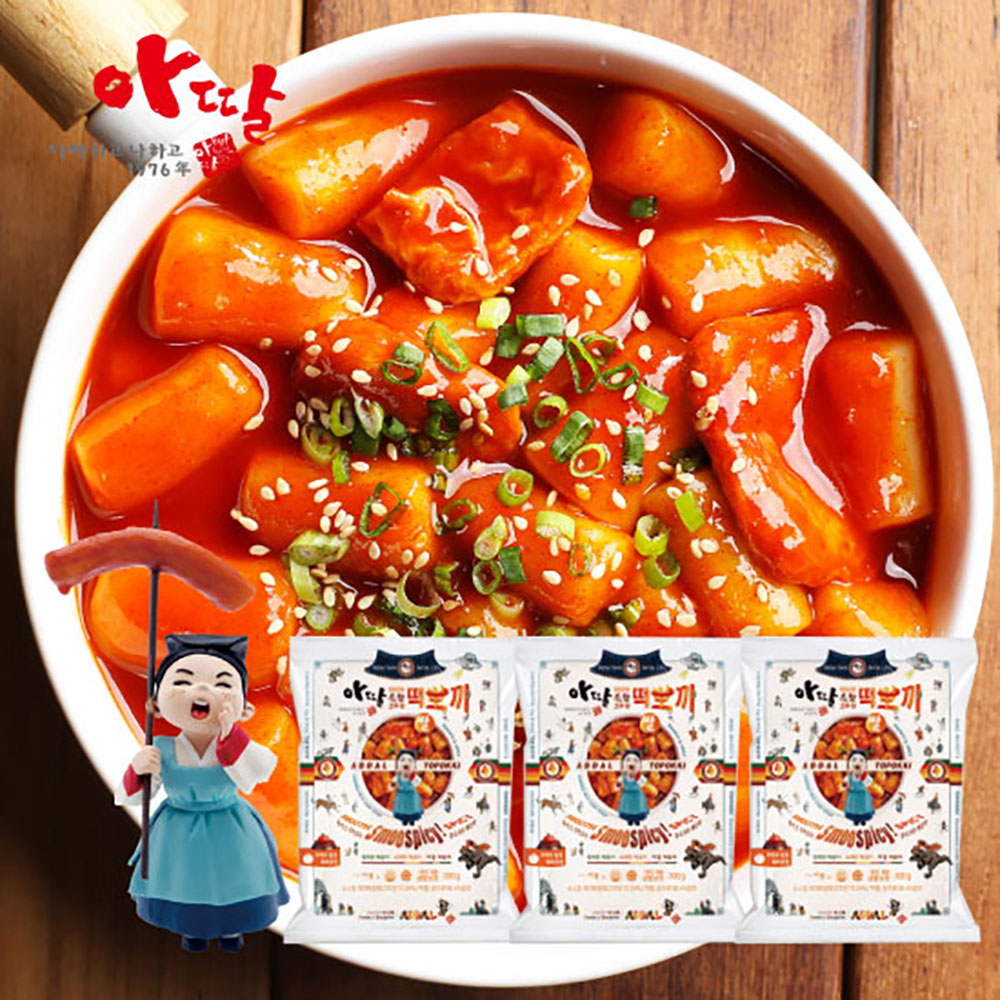 아딸떡볶이 쌀떡 3팩