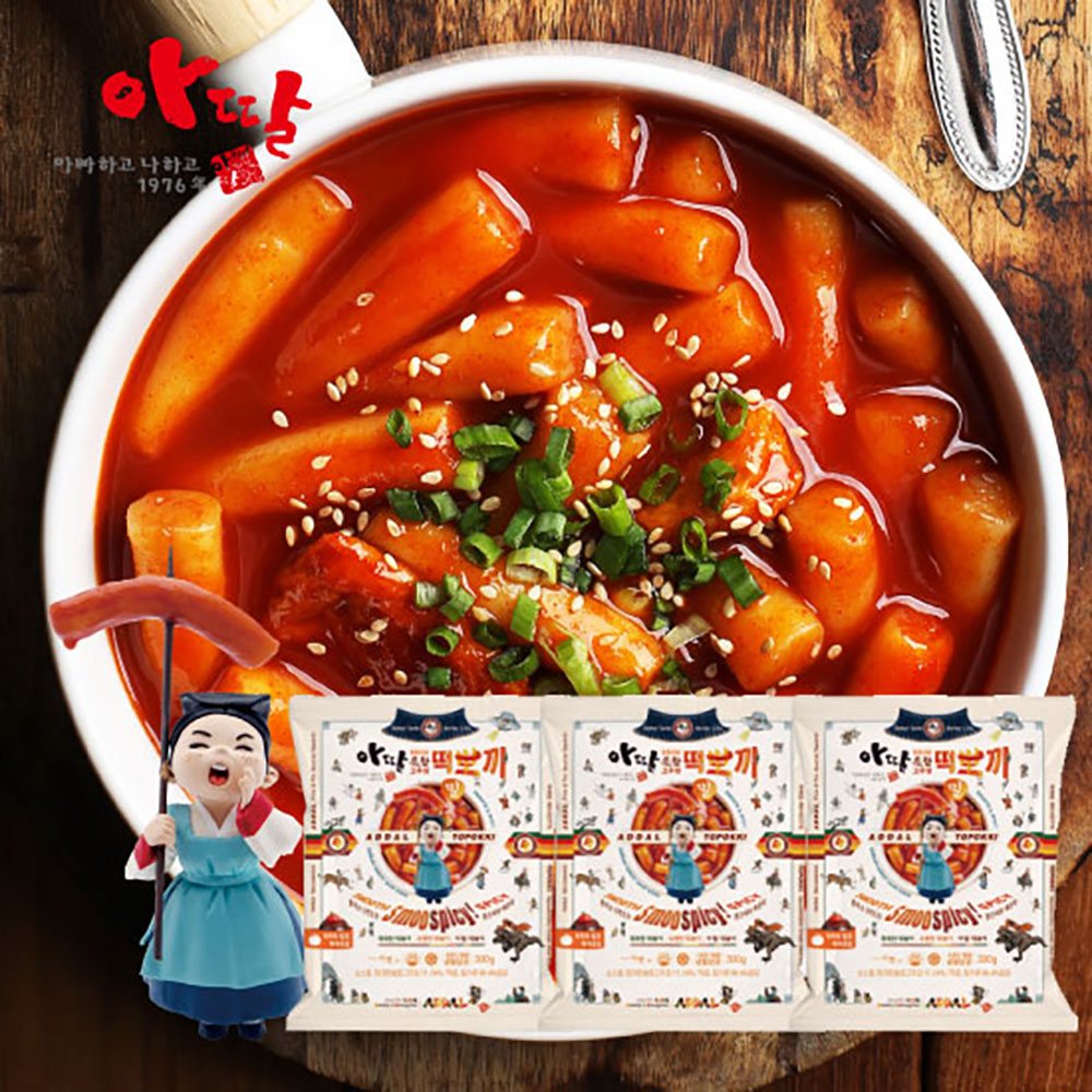 아딸떡볶이 밀떡 3팩
