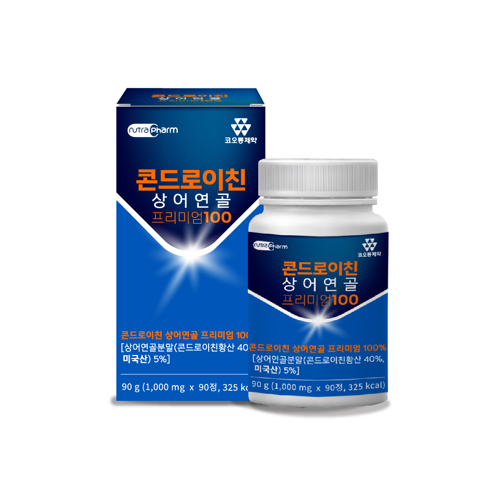 코오롱제약 콘드로이친 상어연골 (90정, 단품)