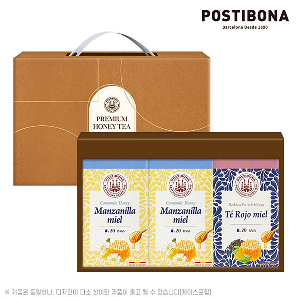 (스페인직수입)포스티보나 꿀차20티3종1호(꿀국화차20티2P,꿀홍차20티)60티