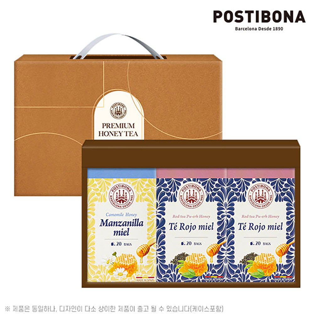 (스페인직수입)포스티보나 꿀차20티3종2호(꿀국화차20티,꿀홍차20티2P)60티