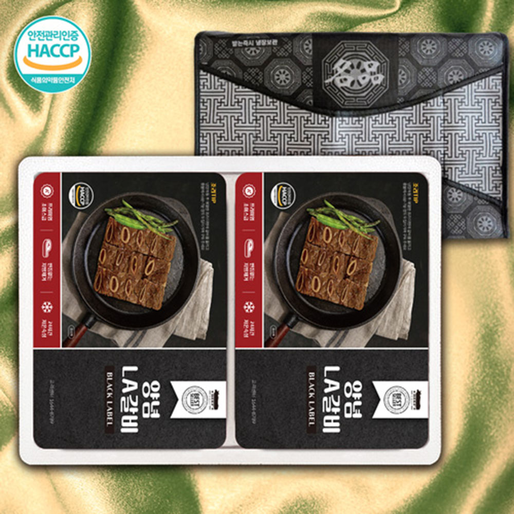 [블랙라벨] 블랙라벨 수제양념LA갈비1호2P 1.2kg