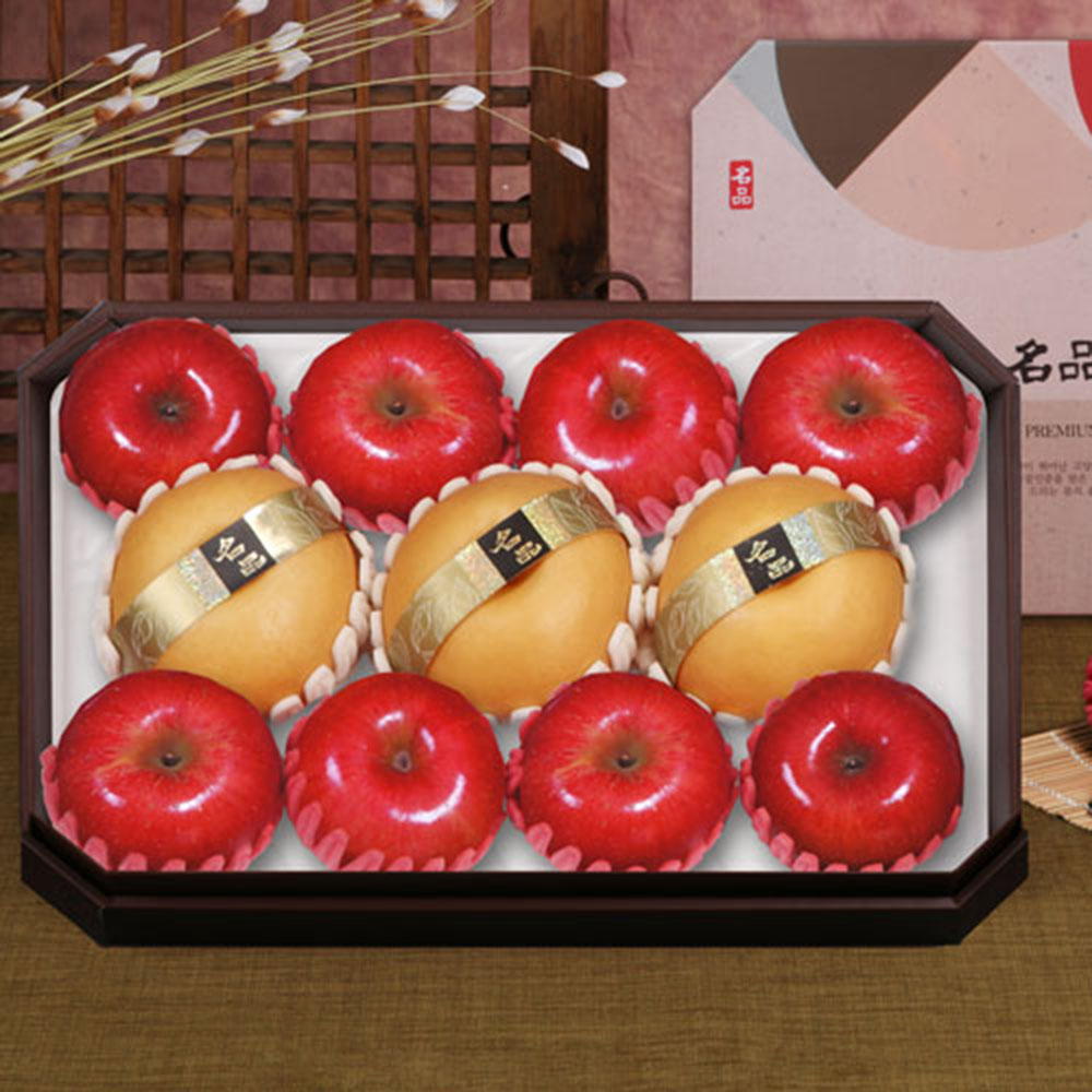 [델리후르츠] 팔각사과배(사과 8과, 배 3과 4.8kg내외 )