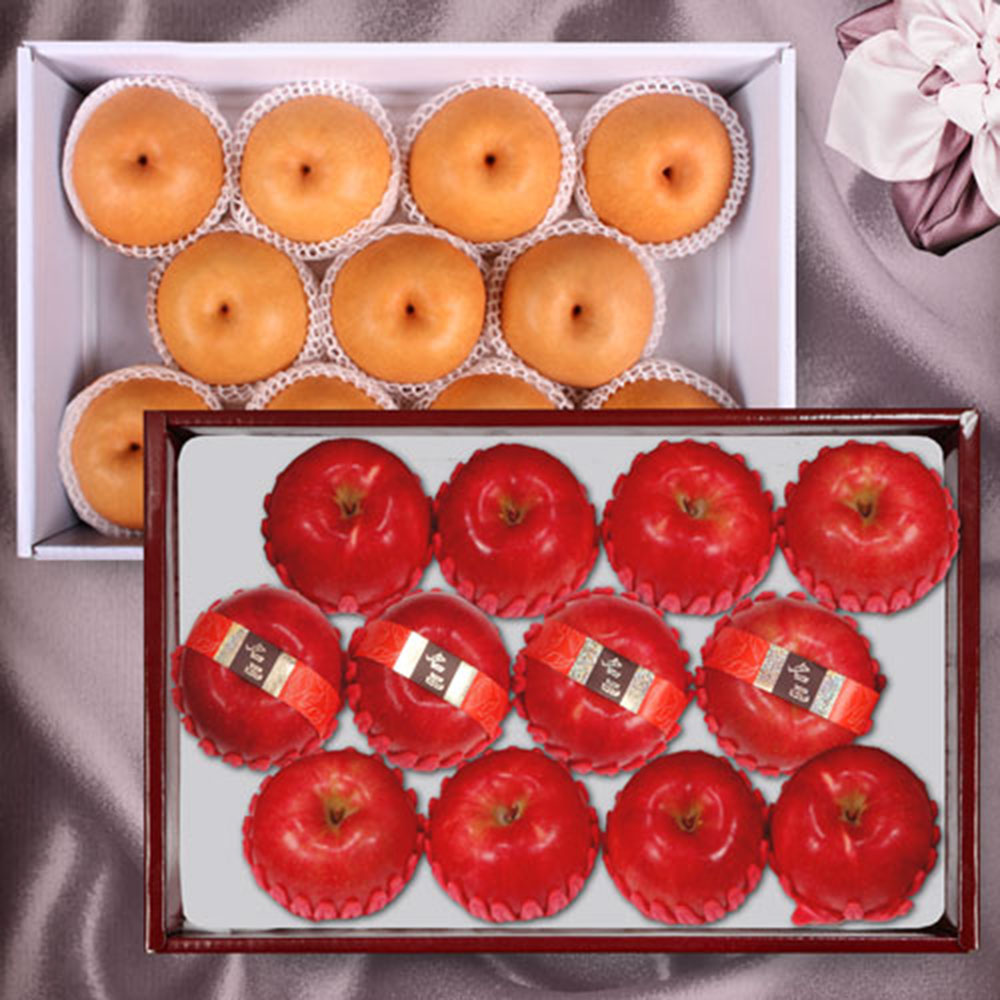 [델리후르츠] 명품특선사과12과4.6kg+나주배7.5kg(11-12과)