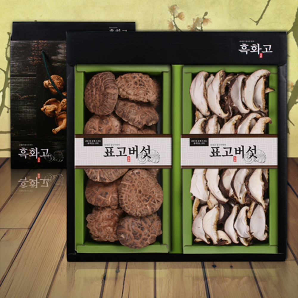 [참나무원목] 흑화고2P (흑화고 80g 슬라이스 60g (총140g))