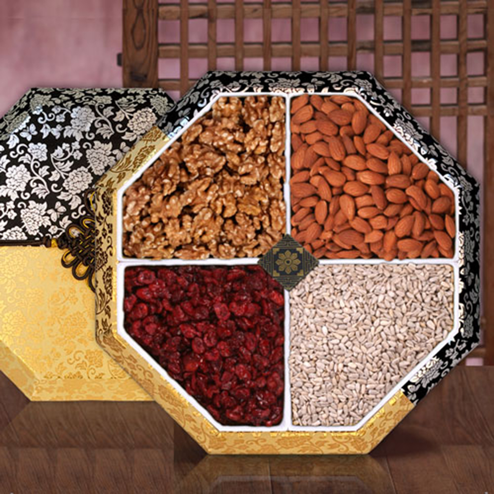 [선데이견과] 선데이견과 팔각특선 견과1호(호두180g, 아몬드280g, 크렌베리290g, 해바라기씨 270g)