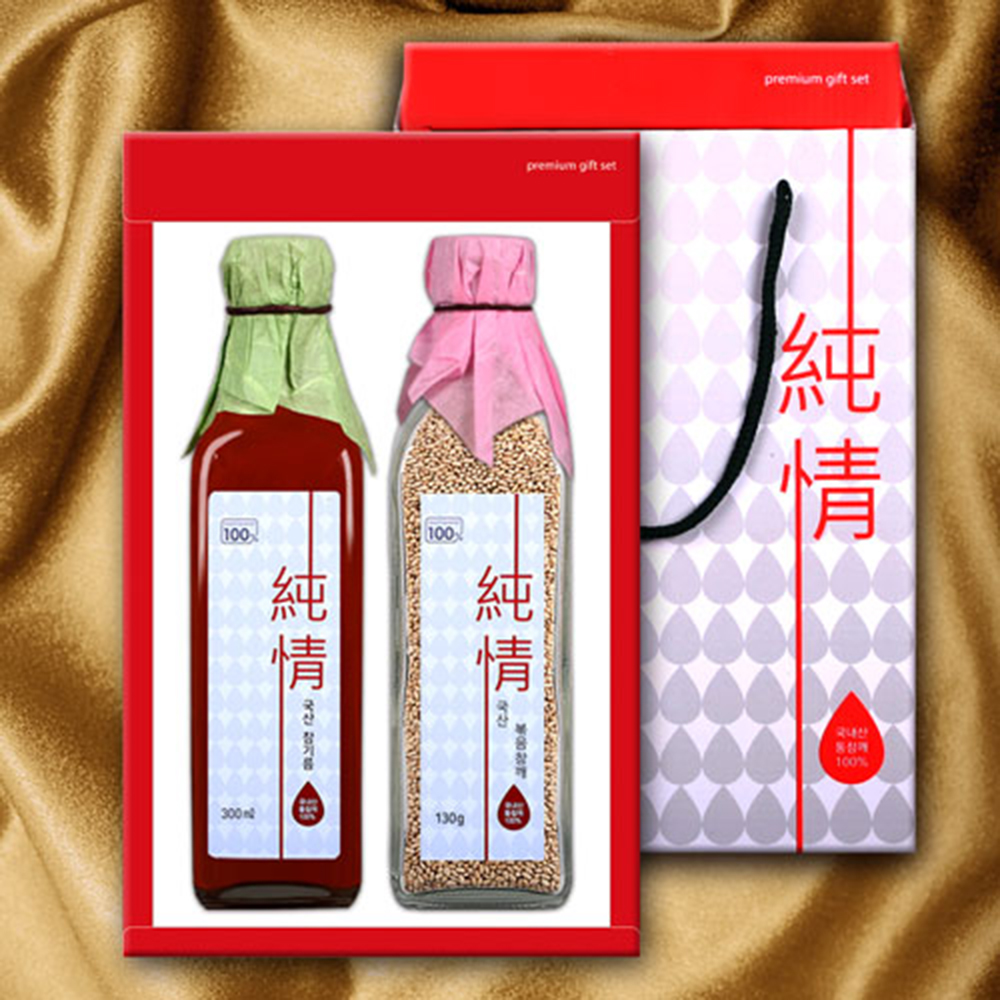 [순정]국산순정참기름/볶음참깨2호(300ml/130g)