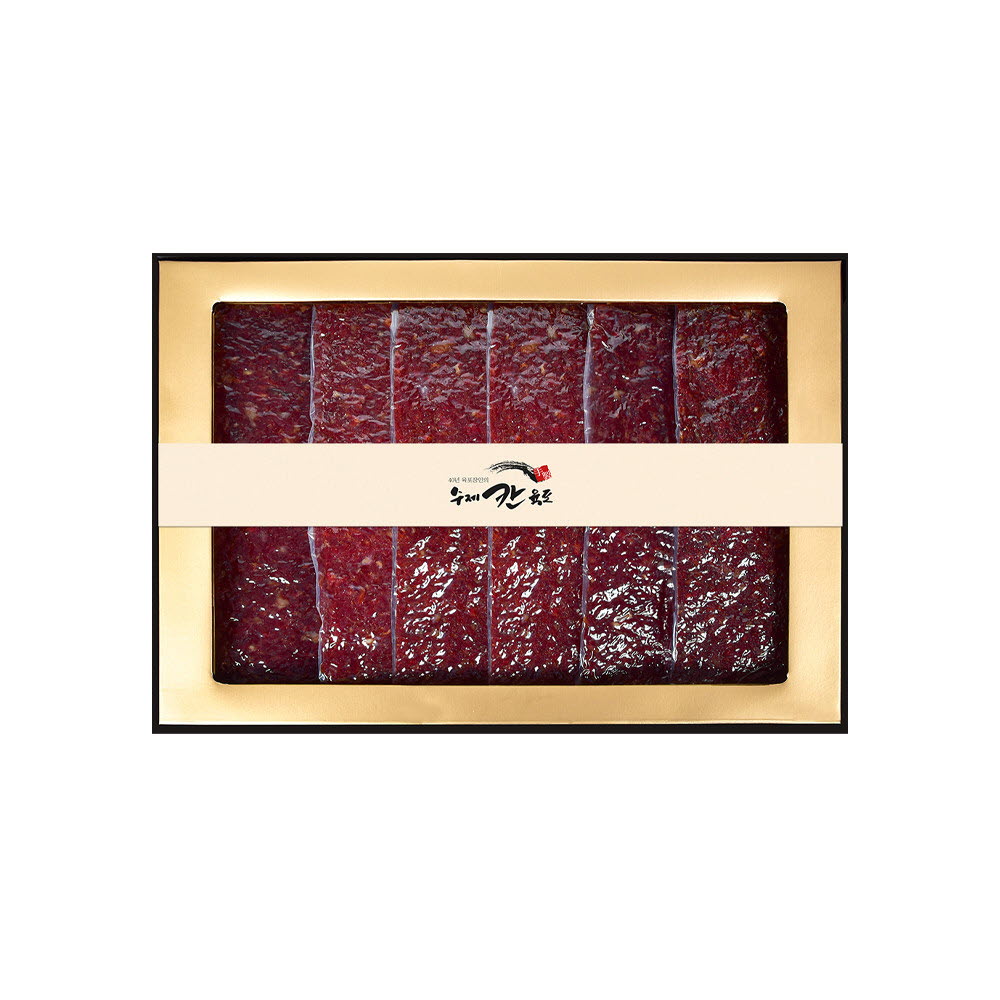 칸육포 촉촉통통 수제 쇠고기 육포 선물세트 (60g x 6팩) 360g