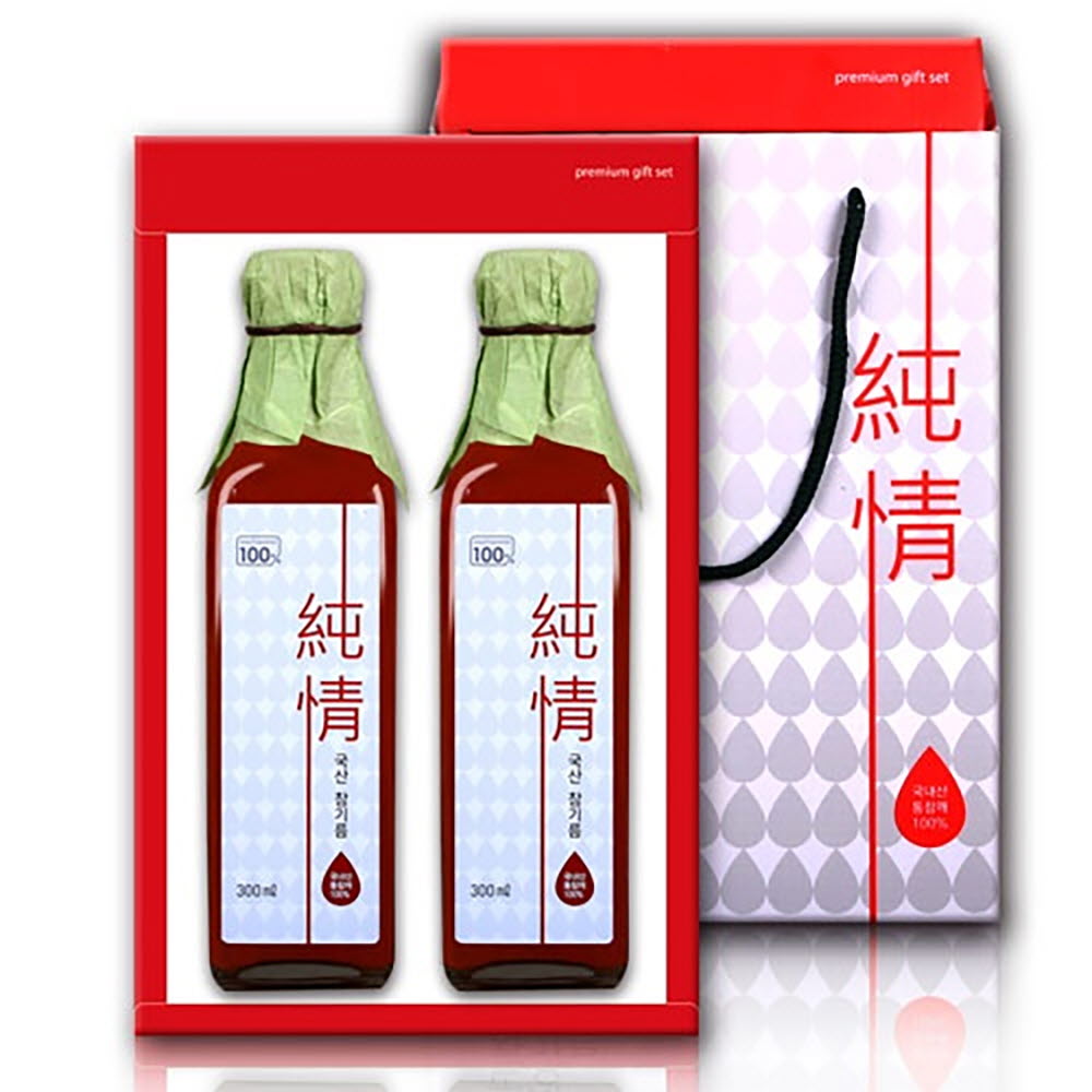 [순정] 국산순정 참기름2P 300ml×2P