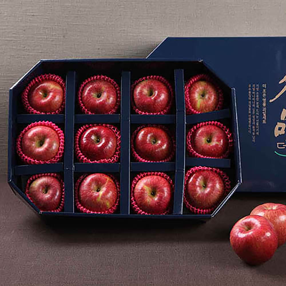 자연지기 팔각 프리미엄사과세트 (3.9kg 12과)