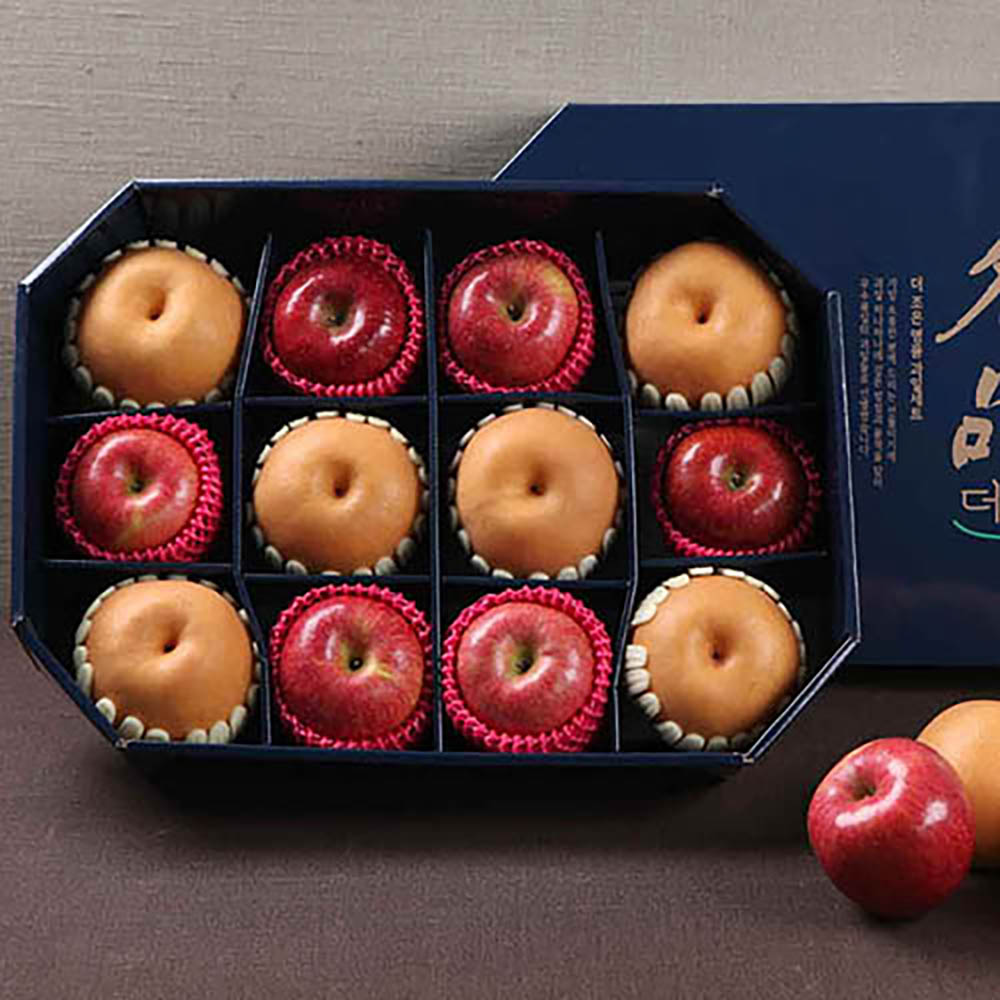 자연지기 팔각 프리미엄과일2종 (5.7kg 배6+사과6)