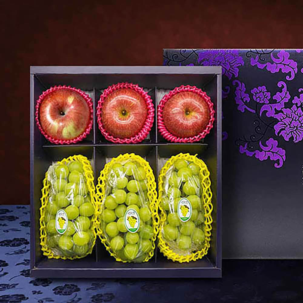 자연지기 샤인혼합2종 실속1-1호 (2.9kg내외 샤인3+사과3)