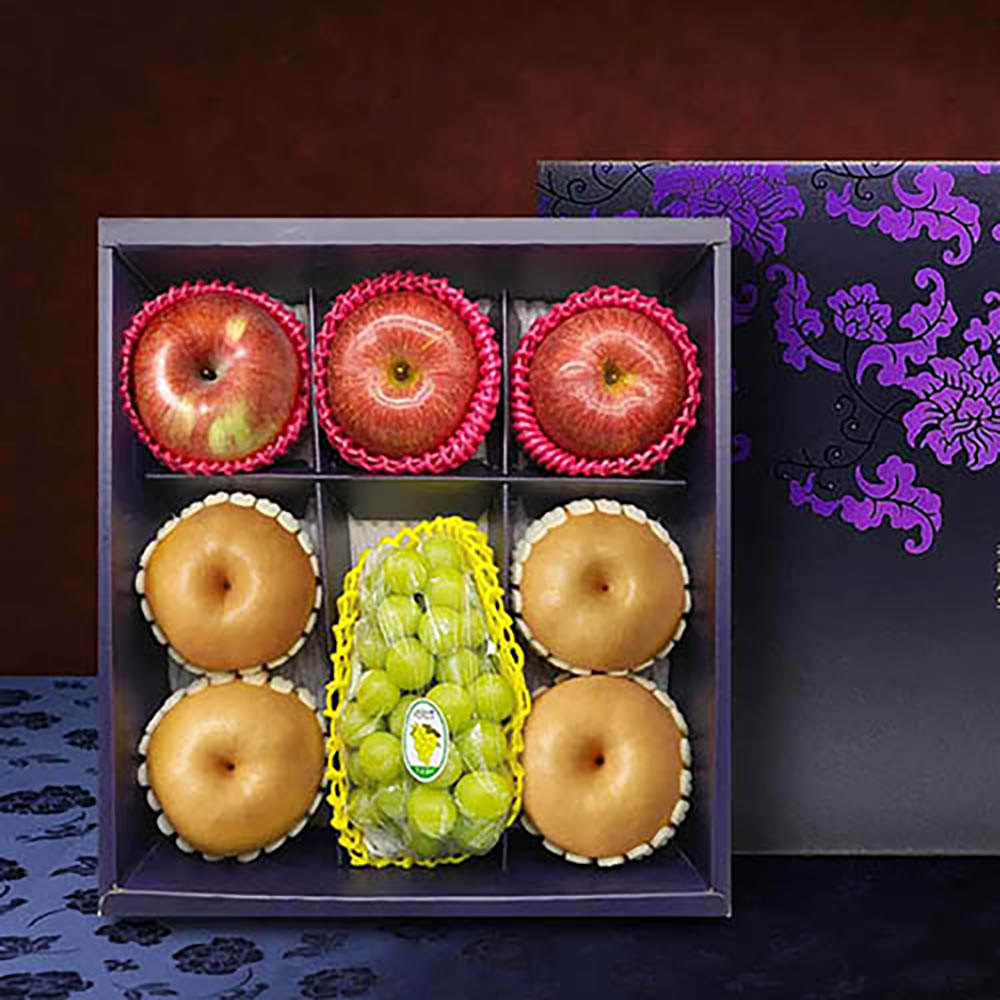 자연지기 샤인혼합3종 실속1-2호 (3.8kg내외 샤인1+사과3+배4)