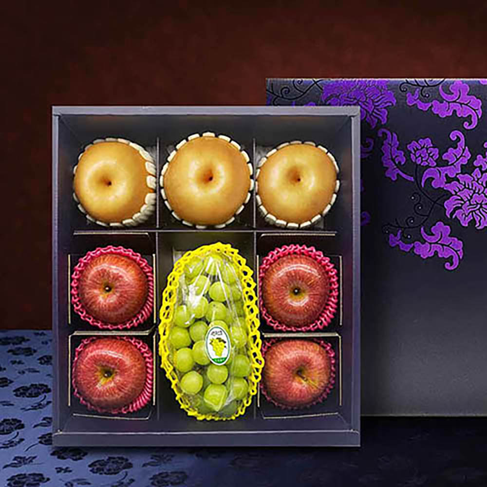 자연지기 샤인혼합3종 실속1-3호 (3.5kg내외 샤인1+사과4+배3)