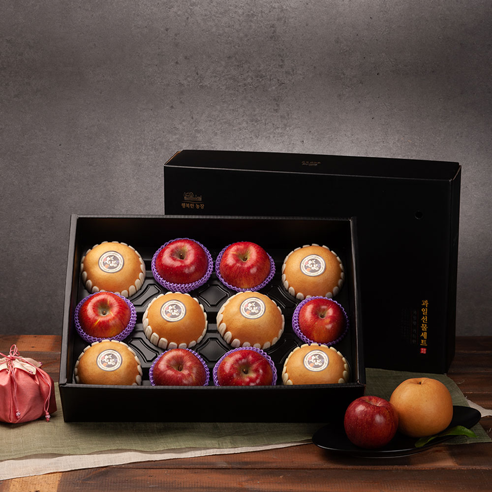 행복한농장 [23년 설날] 행복한농장 배사과 혼합 특선 선물세트 배,사과 혼합 1박스(5kg)-1월6일부터 발송