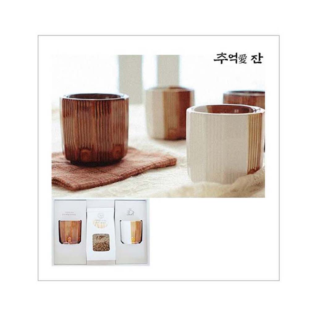 추억애잔2개+유기농보리차200g+쇼핑백 선물세트