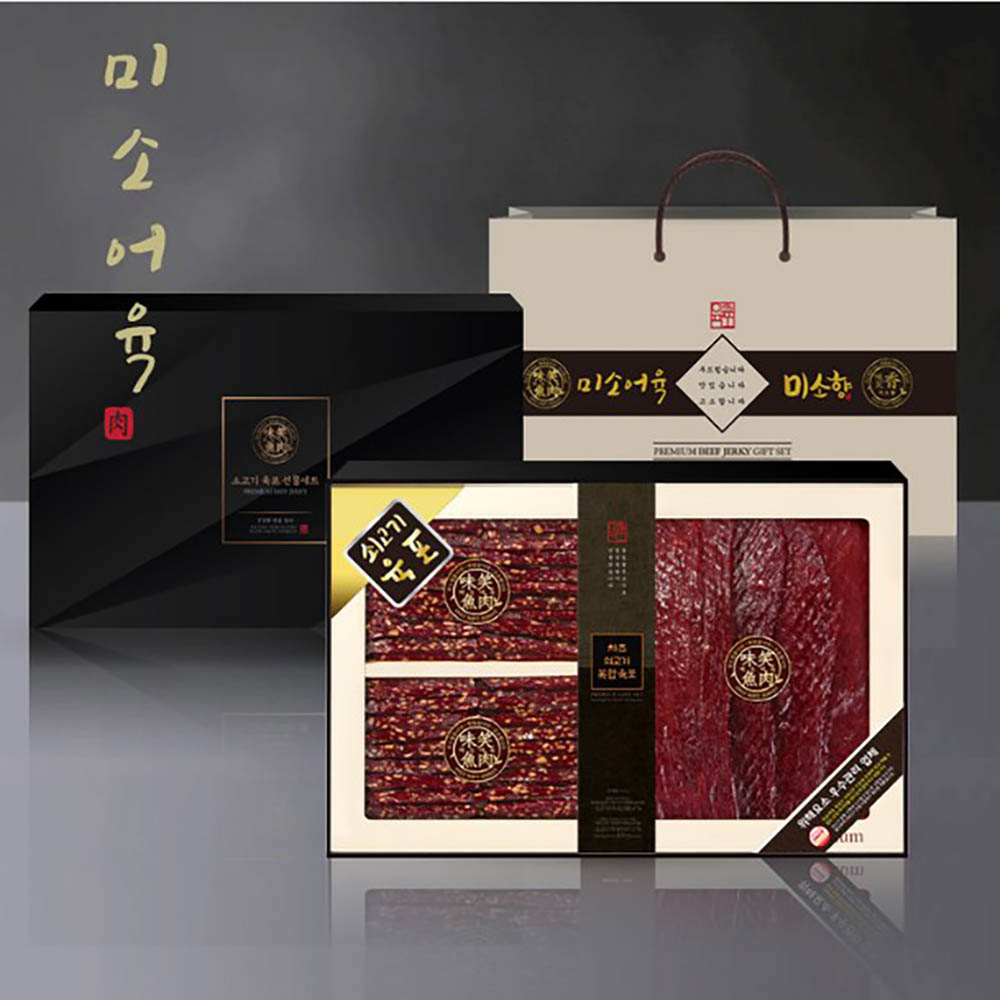 미소향 국내산 소고기 치즈 복합육포세트