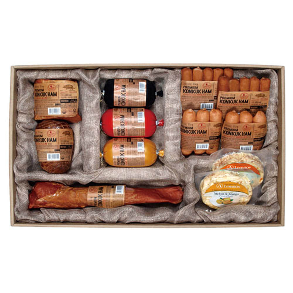 [B14-102]국내산원료, HACCP인증, 3無(착색제, 합성착향료, 전분), 정통 독일식 수제햄&소시지_건국햄 성(誠)세트