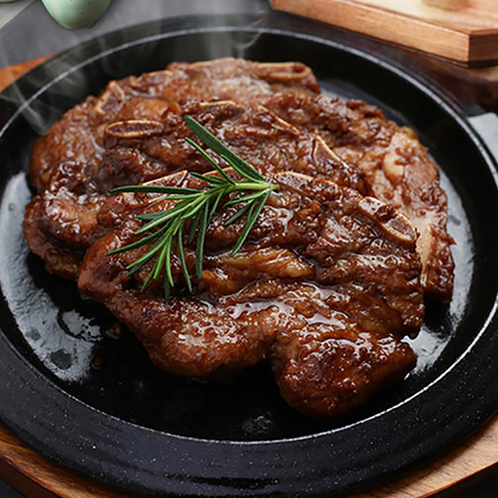 갈비명가 아람 LA양념 돼지갈비 2kg (국내산)