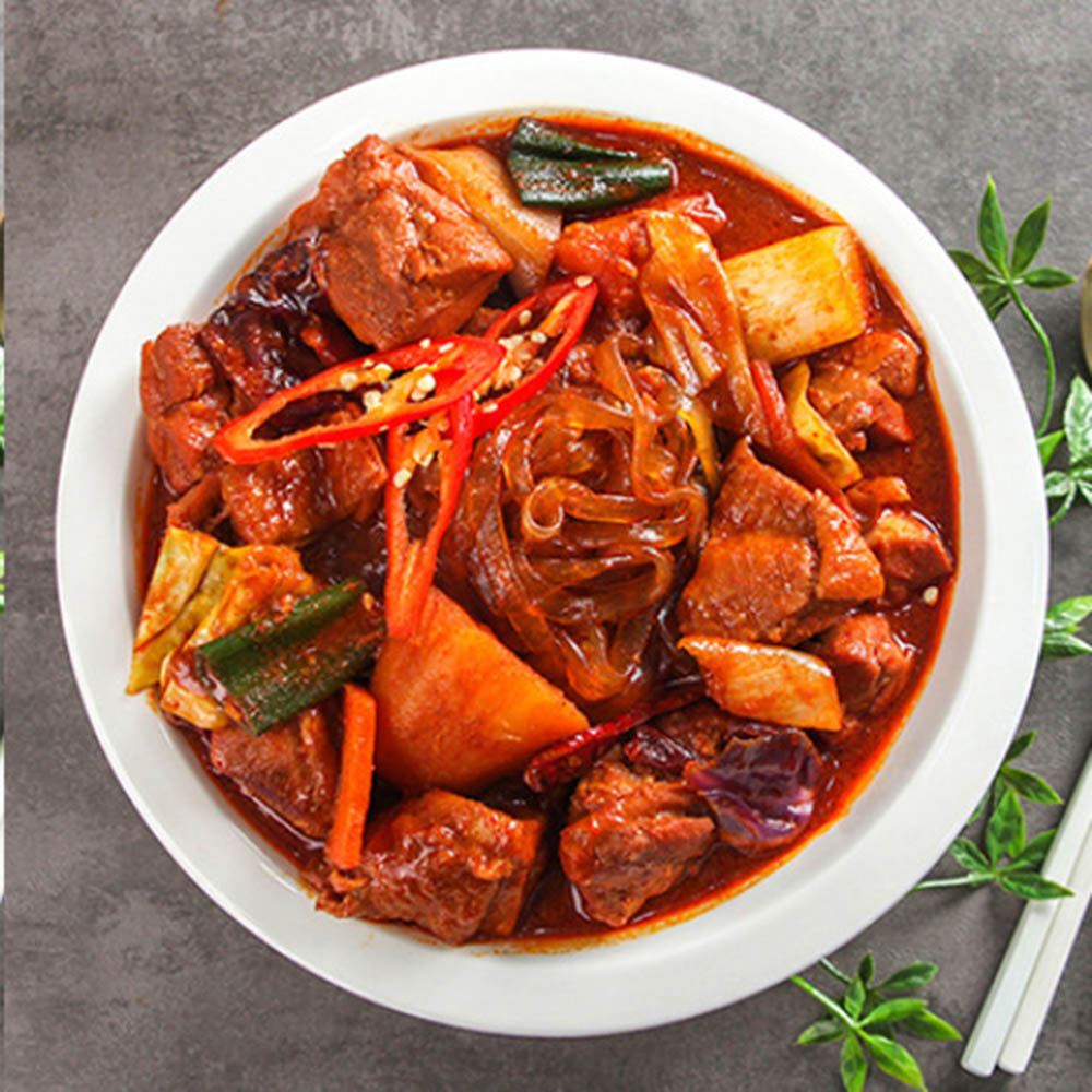 청담찜닭 순살 찜닭 밀키트 빨간찜닭 700g