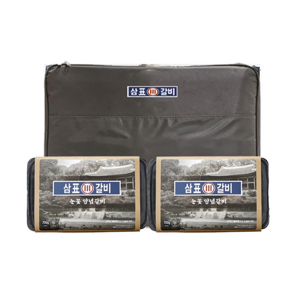 삼표갈비 눈꽃 갈비살 양념구이 세트 750g*2ea [선물세트 포장]