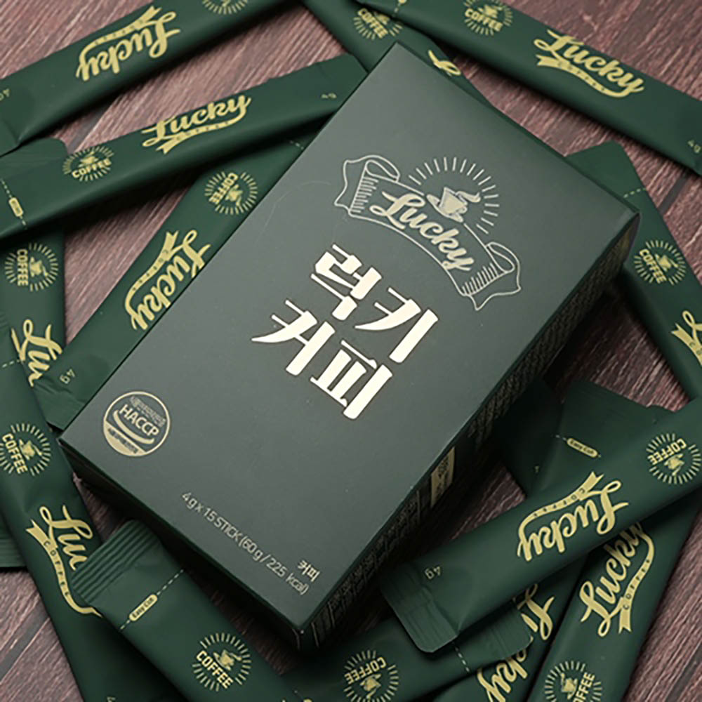 바른일상 럭키커피 헤이즐넛맛 4박스 (60포)