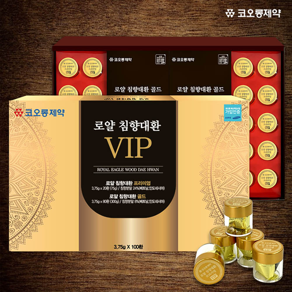 코오롱제약 로얄 침향대환 VIP 100환 (3.75g x 100환)
