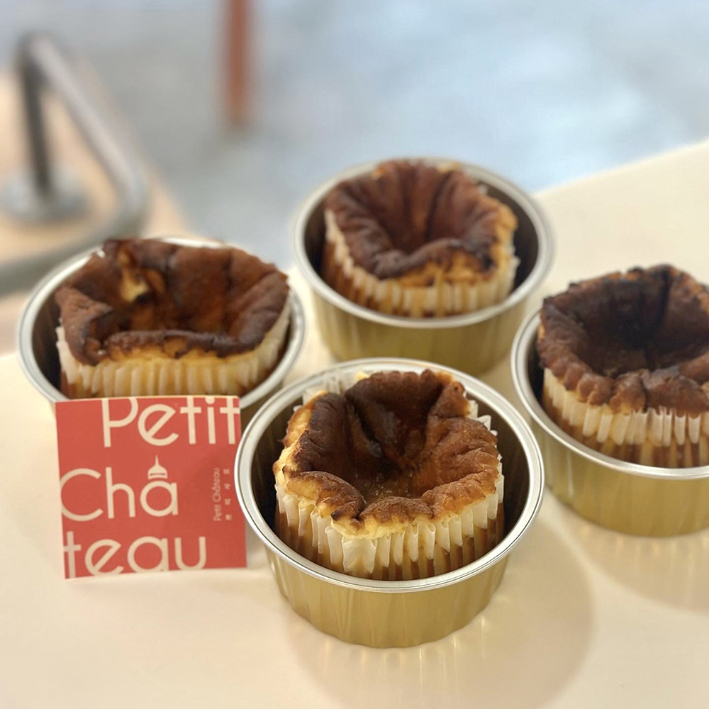 쁘띠샤또 프리미엄 수제 바스크 치즈케이크 미니케익 4구 (100g (±10) *4개)