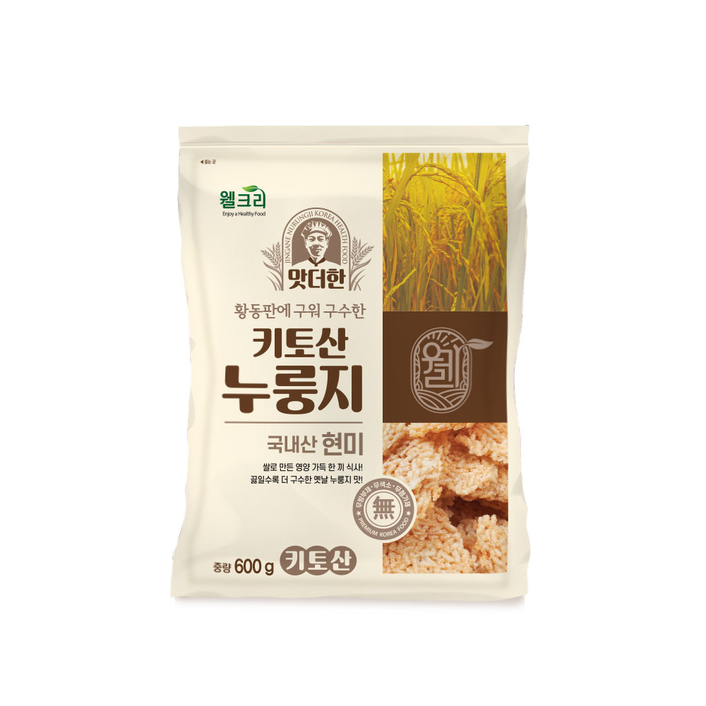 웰크리 키토산 누룽지 600g