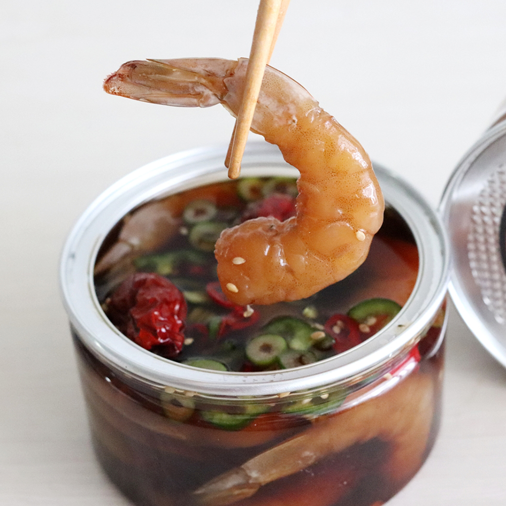 저염간장으로 만든 깐 간장새우장 400g(12-14마리)