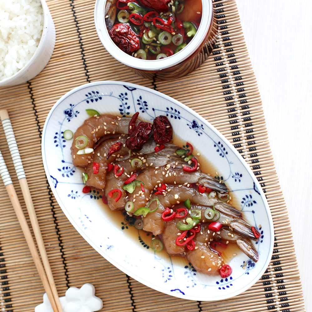 저염간장으로 만든 깐 간장새우장 400g 2+2