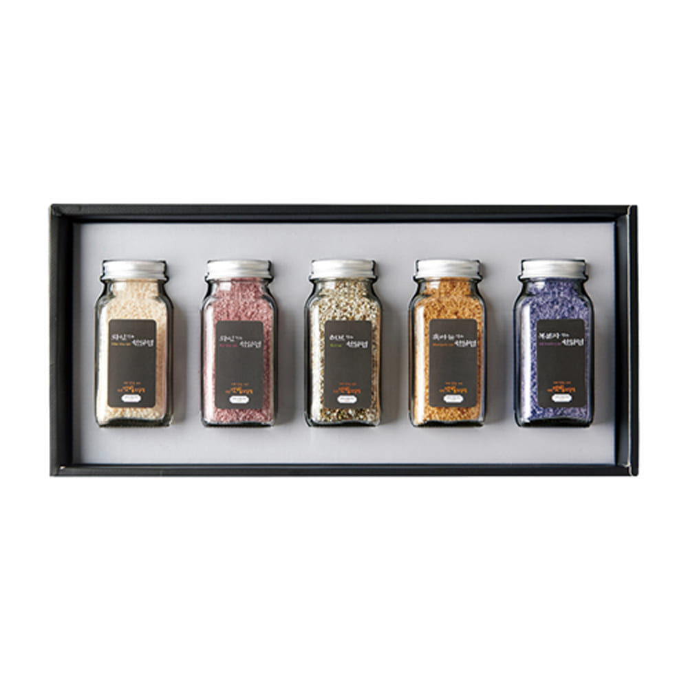 [Q13-104] 손봉훈 신안갯벌천일염 솔트레인보우 5종세트