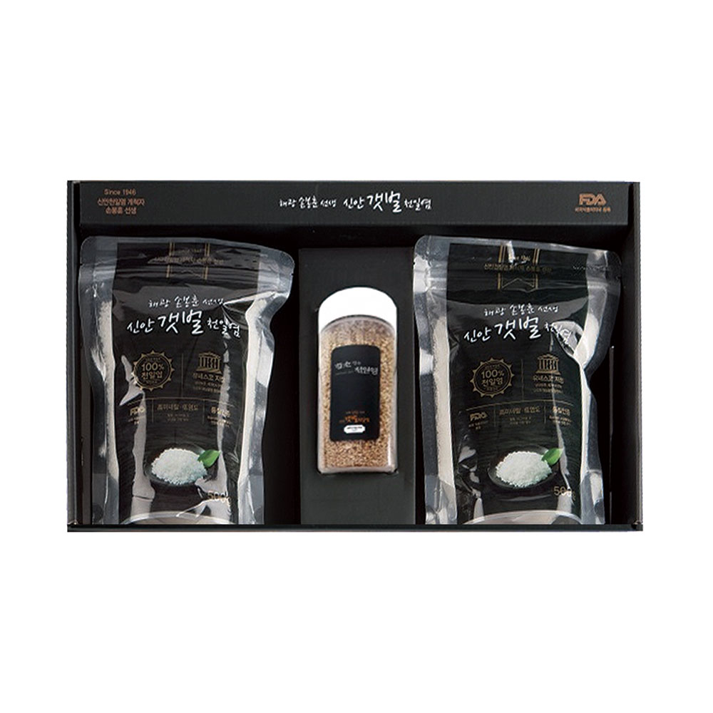 [Q13-114] 손봉훈 신안갯벌천일염 건강 천일염 3종세트 (함초)