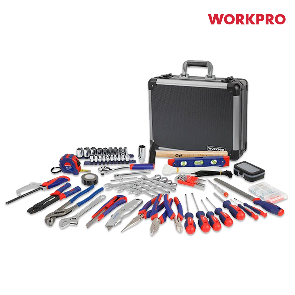 워크프로 297pc 올인원 공구 풀 세트 + 고급 알루미늄 케이스 WP209031