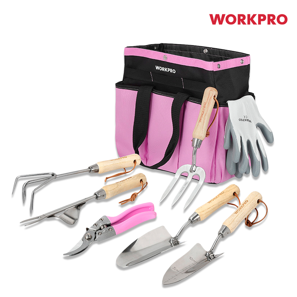 워크프로 7pc 원예도구 핑크 세트 WP206803