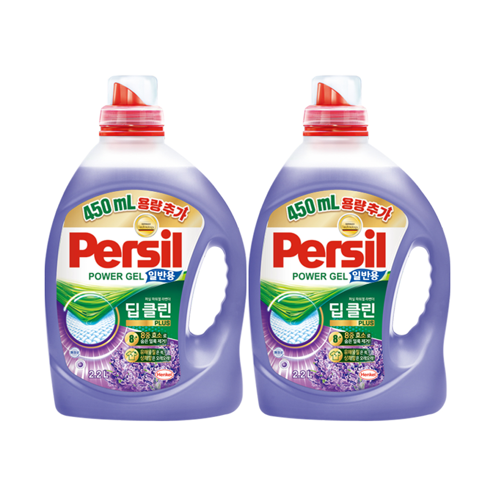 퍼실 라벤더 딥클린플러스 2.2L+450ml 일반(용기) x 2개