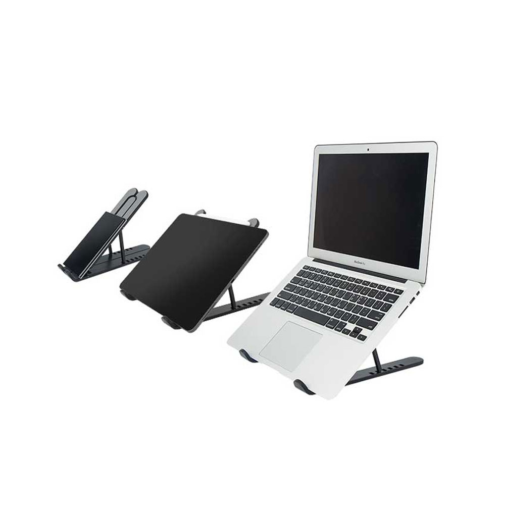 유니콘 휴대용 노트북 거치대 받침대 접이식 6단 높이조절 LP-200B