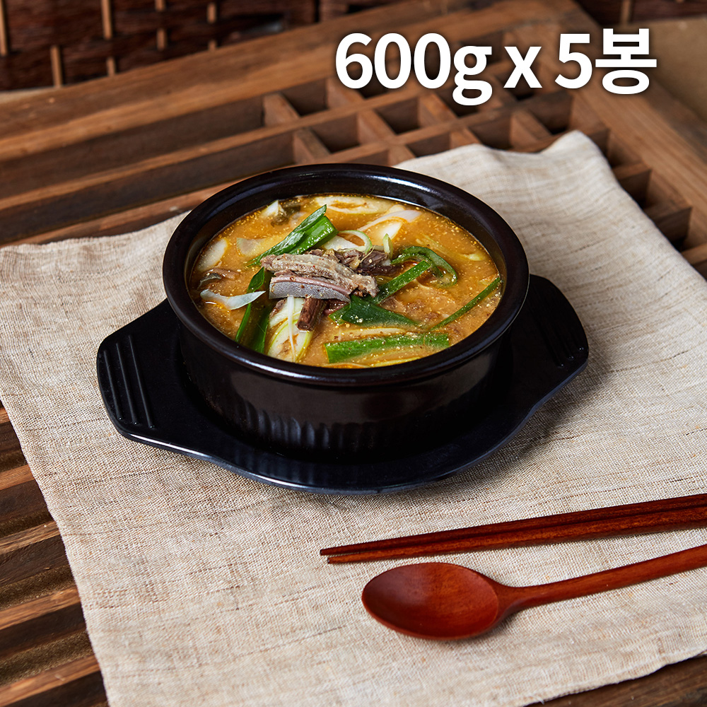 전주희약선요리 몸보신 흑염소탕 600g x 5봉