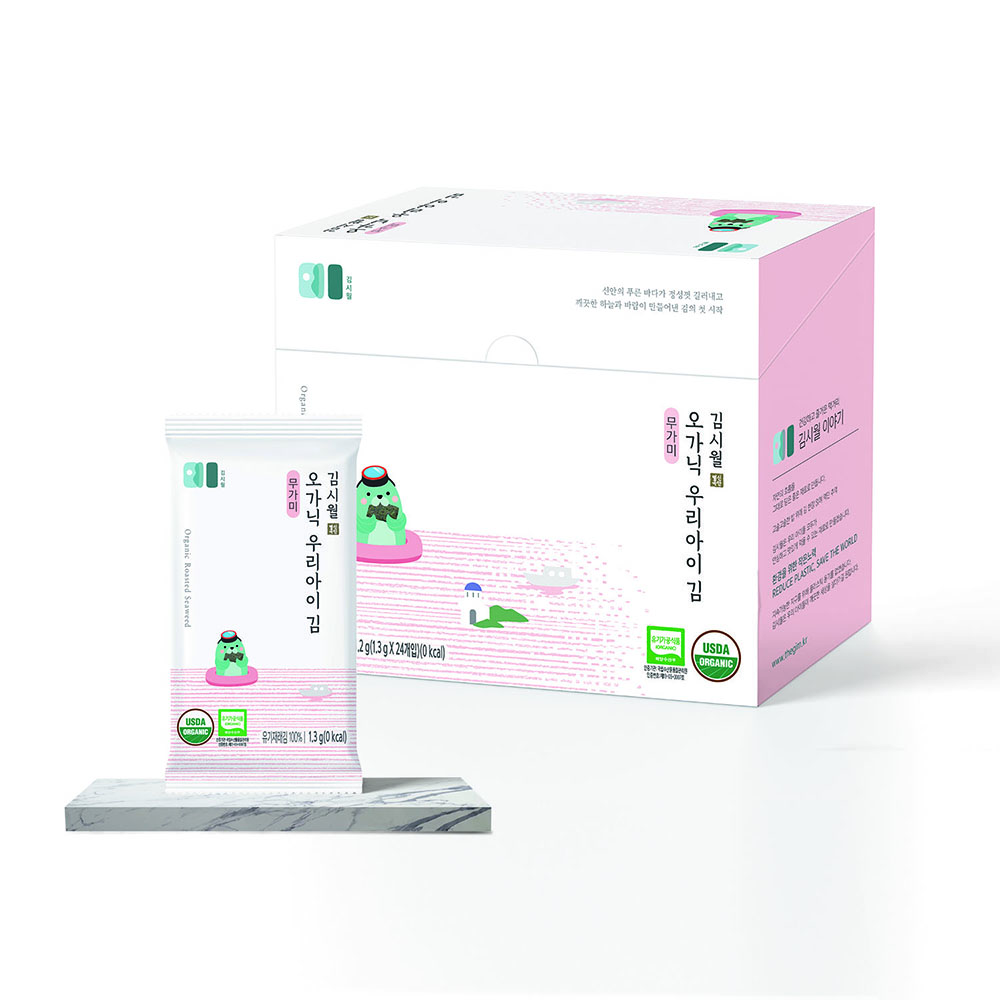 김시월 오가닉 무가미 우리아이 김 1.3g x 24개입 1박스