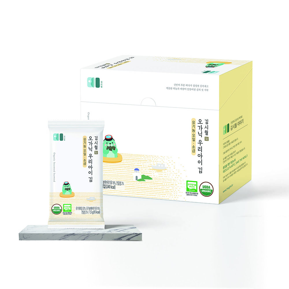 김시월 오가닉 우리아이 김 (유기농 오일·소금) 1.5g x 24개입 1박스